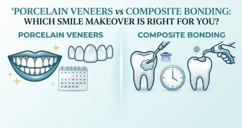 Porcelain Veneers vs Composite Bonding: Which Smile Makeover Is Right for You
